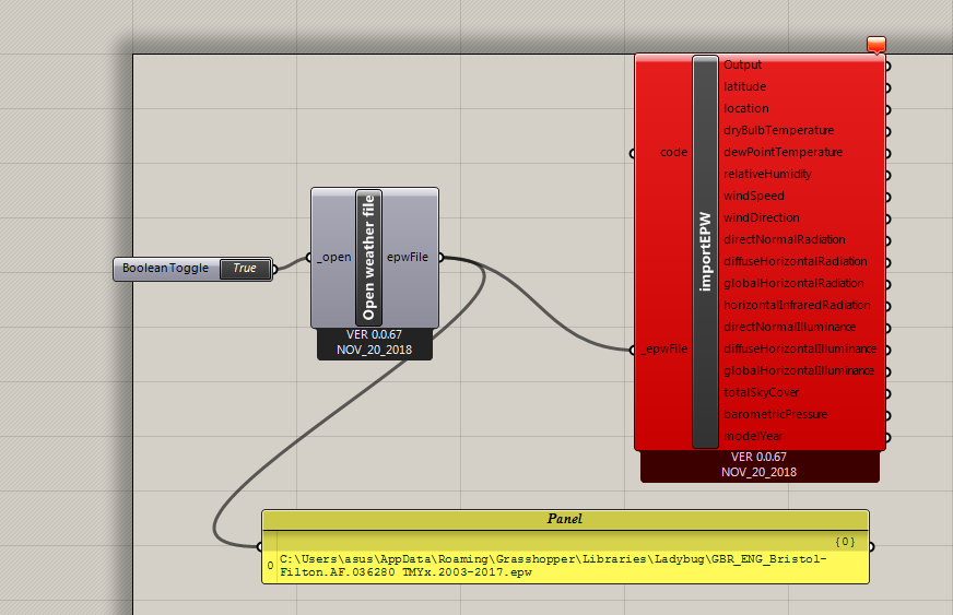 1. Solution exception:name 'w' is not defined - ladybug-legacy