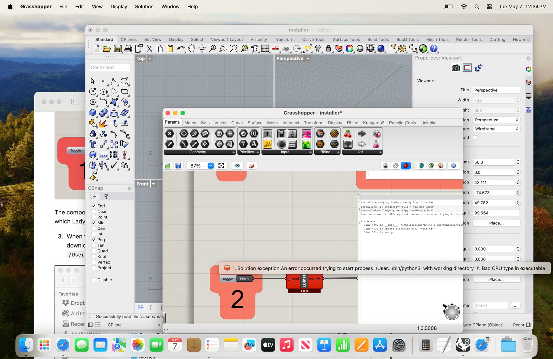 Mac Installation - ladybug-tools - Ladybug Tools | Forum