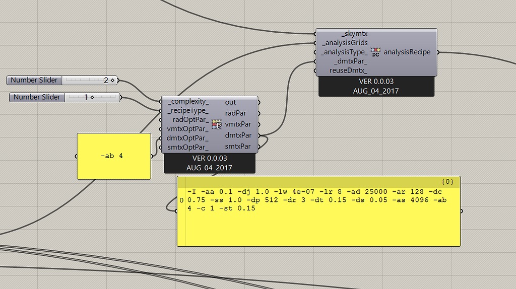 Radiance Parameters for Daylight Analysis honeybee[+] Ladybug Tools