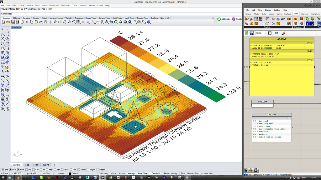 Microclimate Hardscape vs Softscape material/geometry/simulation issue ...