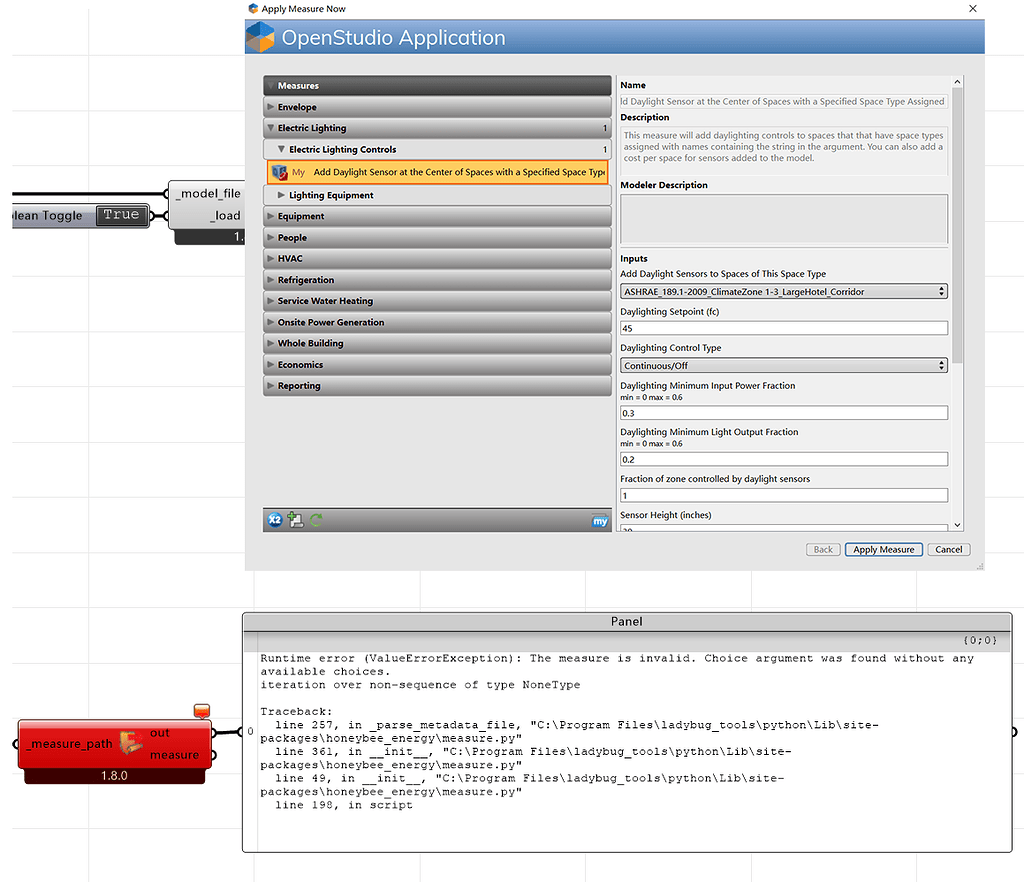 HB load measure error - ladybug-tools - Ladybug Tools | Forum