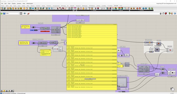 Name of the rooms and the header data from cooling design does'nt match