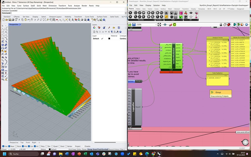 Colibri Tool Colibri-Ladybug Simulation for optimal PV tilt and orientation ...