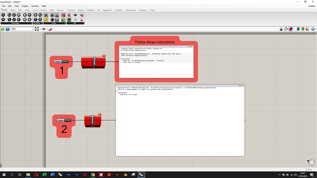 Ladybug Downloading ERROR - ladybug-tools - Ladybug Tools | Forum