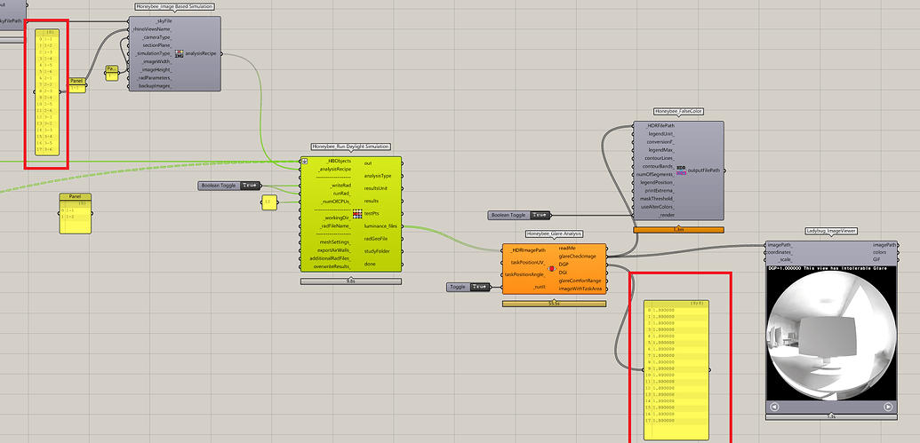 How To Test Multiple Glare Values At Once Honeybee legacy Ladybug Tools Forum