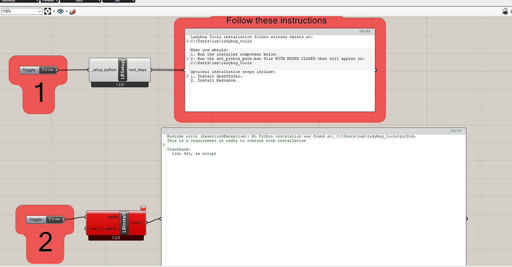 LadyBug Installer: Python not found - ladybug - Ladybug