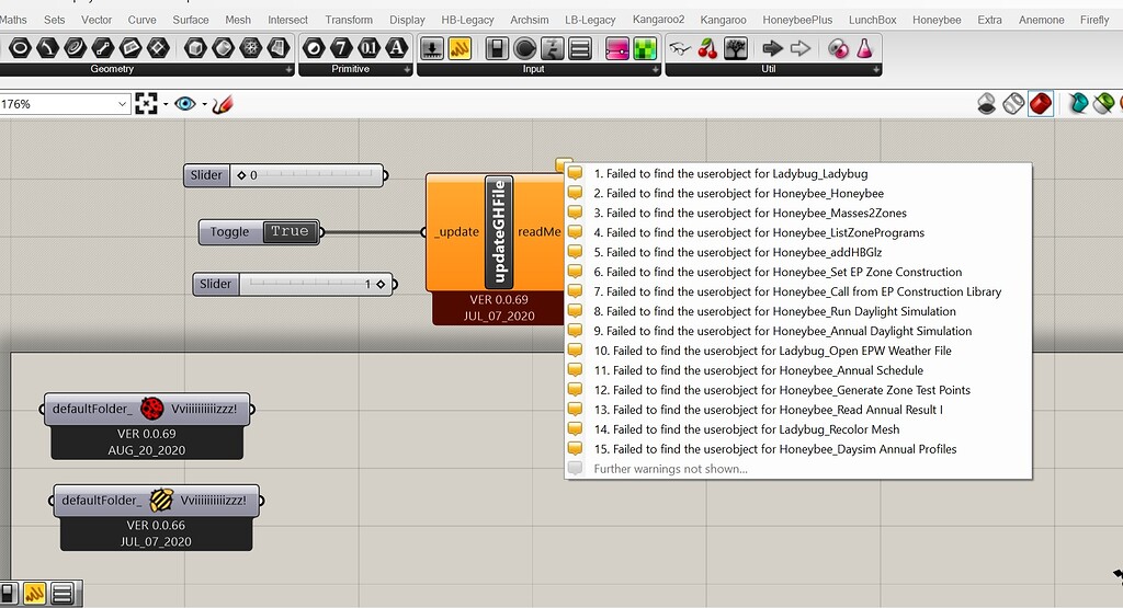 Failed to find the userobject for - ladybug-tools - Ladybug Tools | Forum