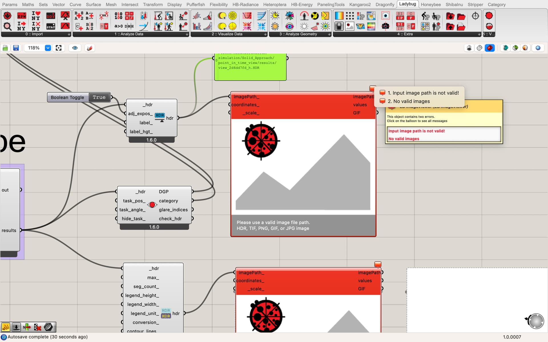 Lb ImageViewer not showing anything - honeybee - Ladybug Tools | Forum