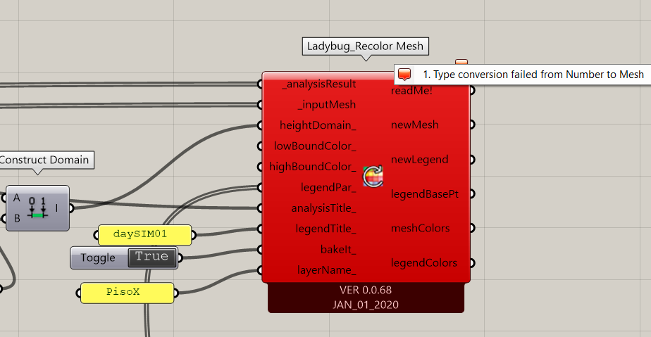 Daylight Simulation/ Mesh info is in numbers - Ladybug Tools | Forum